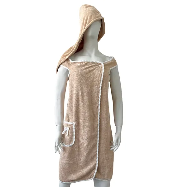 حوله حمام تک جیب کلاه دار کد 228