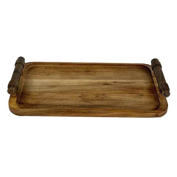 سینی دسته چوبی برگو