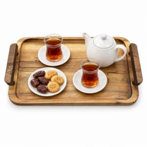 سینی دسته چوبی برگو