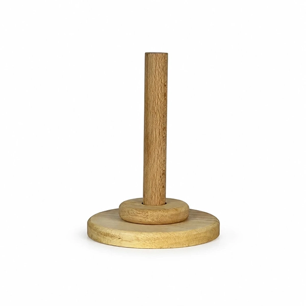 جا دستمال رولی استوانه چوبی کوچک 01