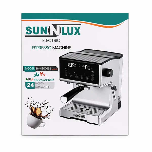 اسپرسوساز دیجیتال لمسی 1800TDS-SUNNLUX