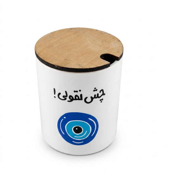 بانکه اسپند سرامیکی استوانه کوچک با درب