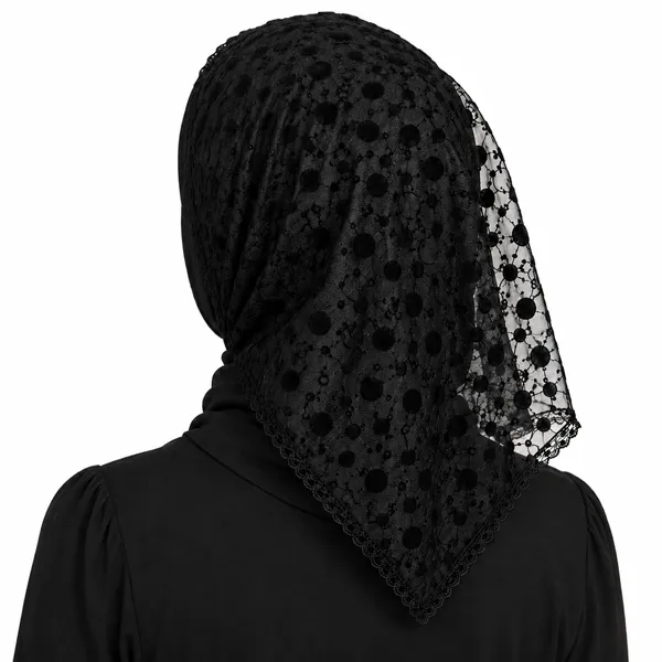 مینی اسکارف مشکی دانتل گراماتن