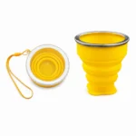 تصویر کوچک لیوان سیلیکونی تاشو دربدار