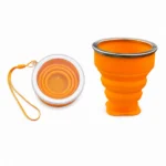 تصویر کوچک لیوان سیلیکونی تاشو دربدار