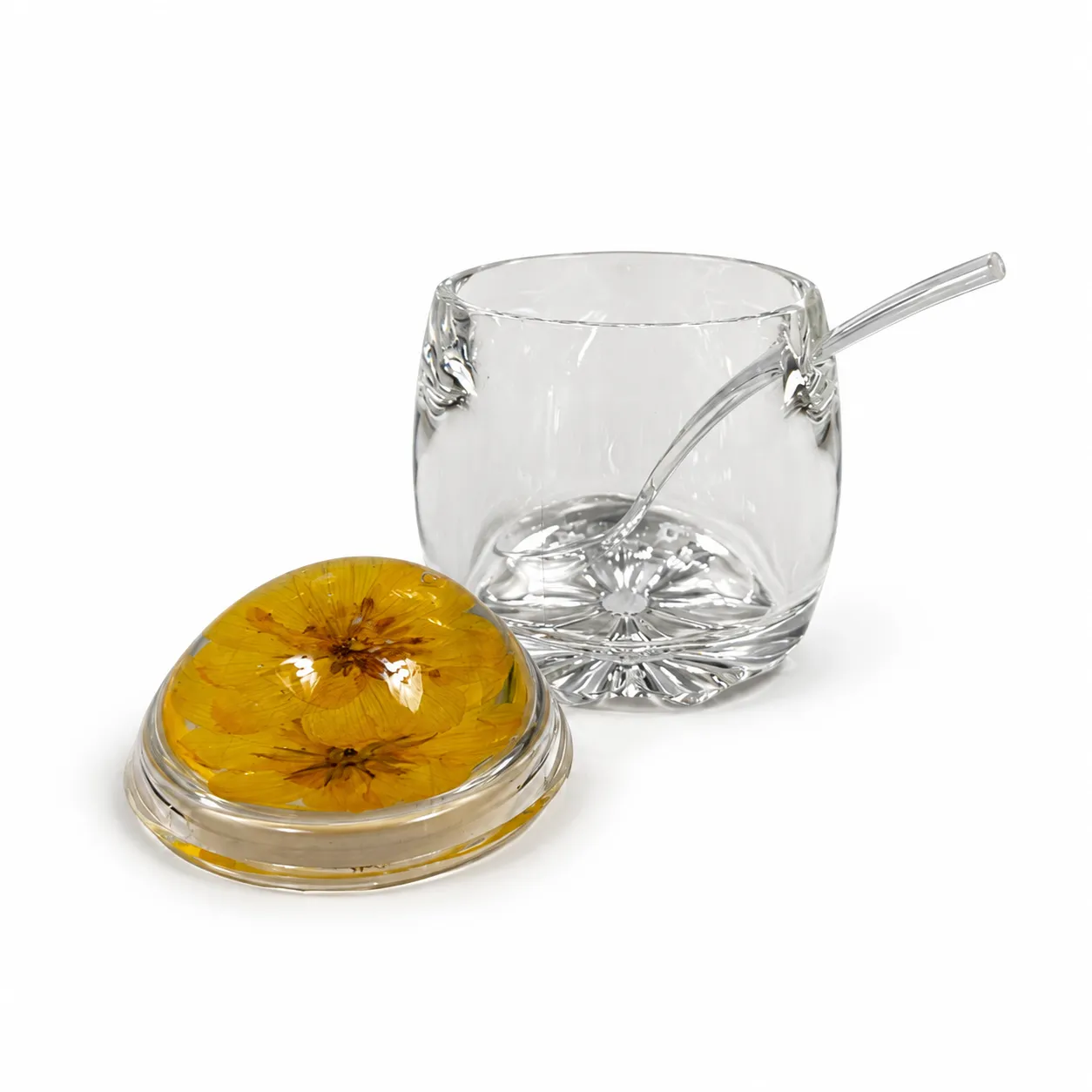 جا مربا خوری اکرولیک طرح گل