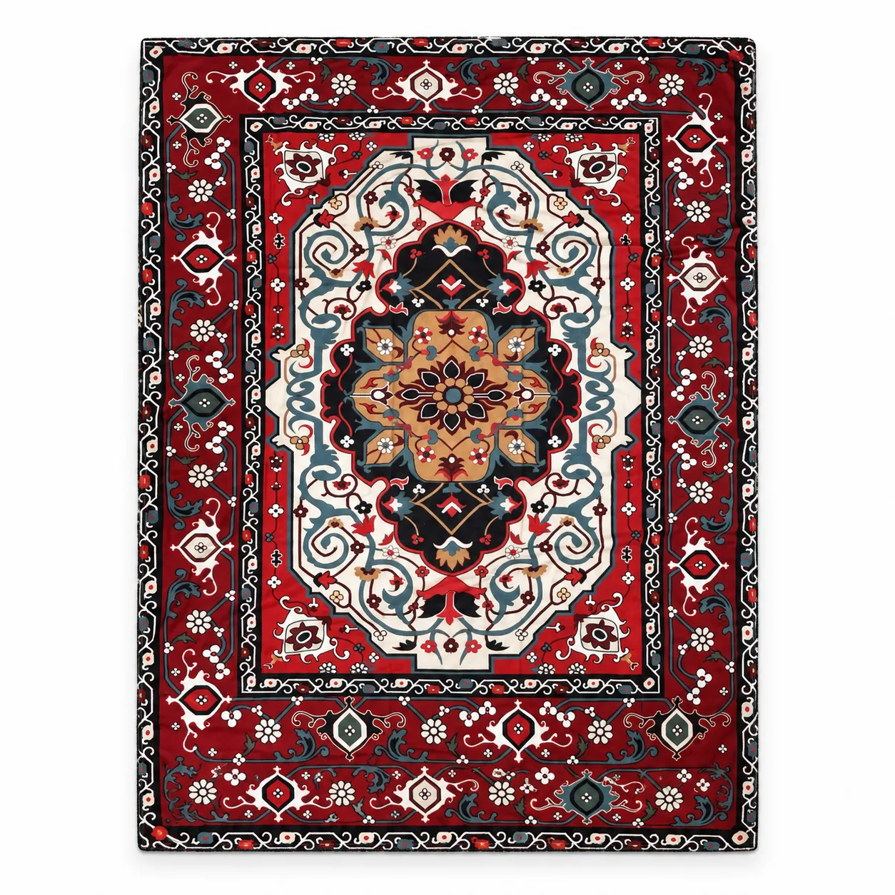زیر سفره چاپی مخمل نورا 3 متری