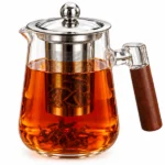 تصویر کوچک قوری پیرکس 1000 میل دسته چوبی