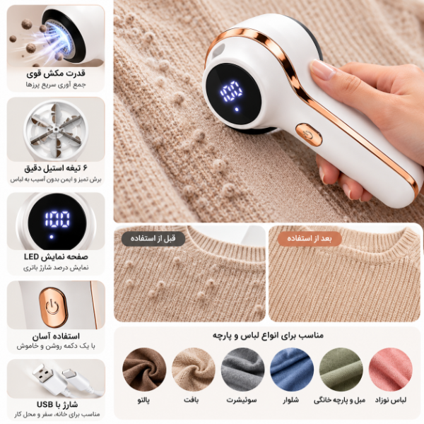 پرزگیر شارژی دیجیتال